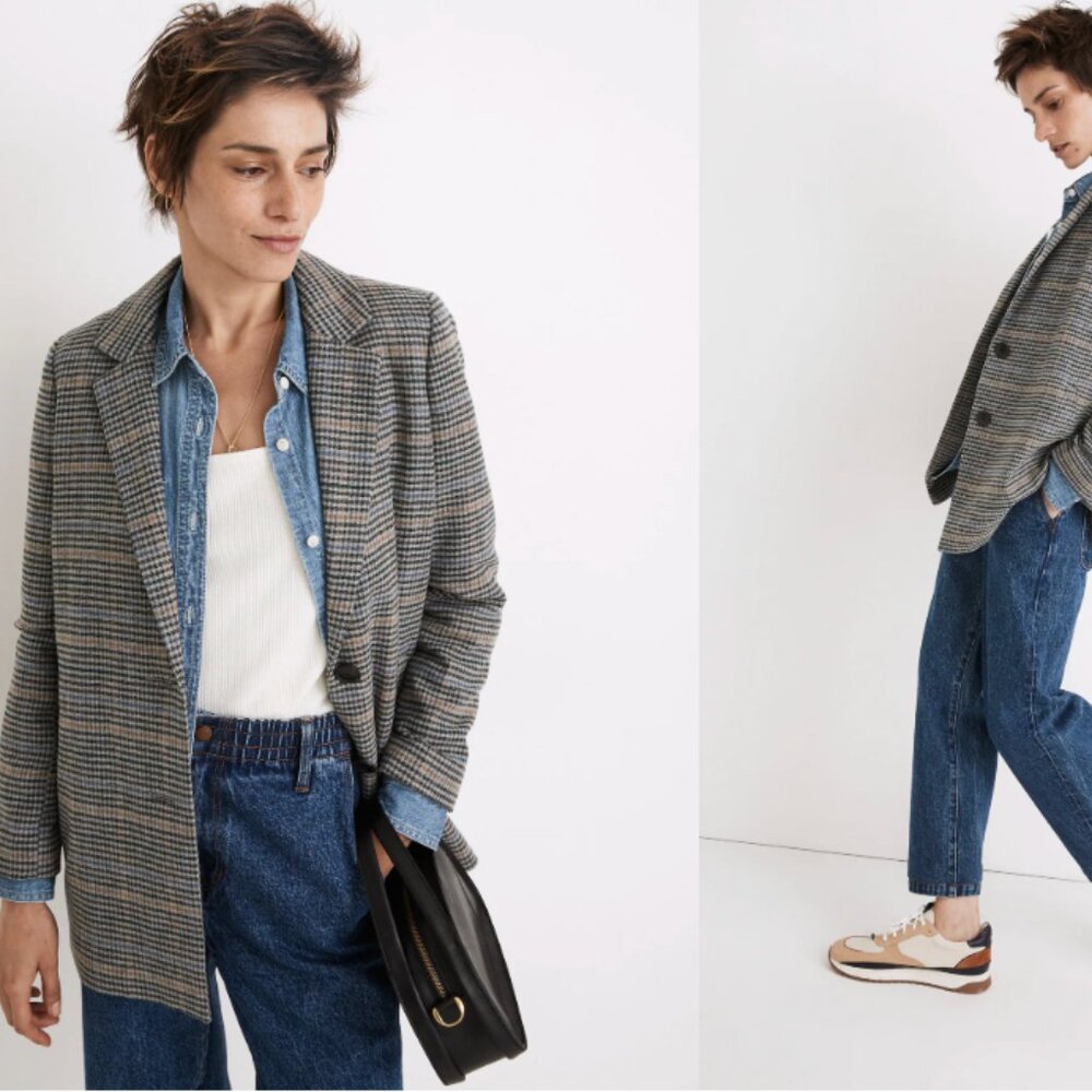 Dorset Blazer in Bowne Plaid - Madewell
